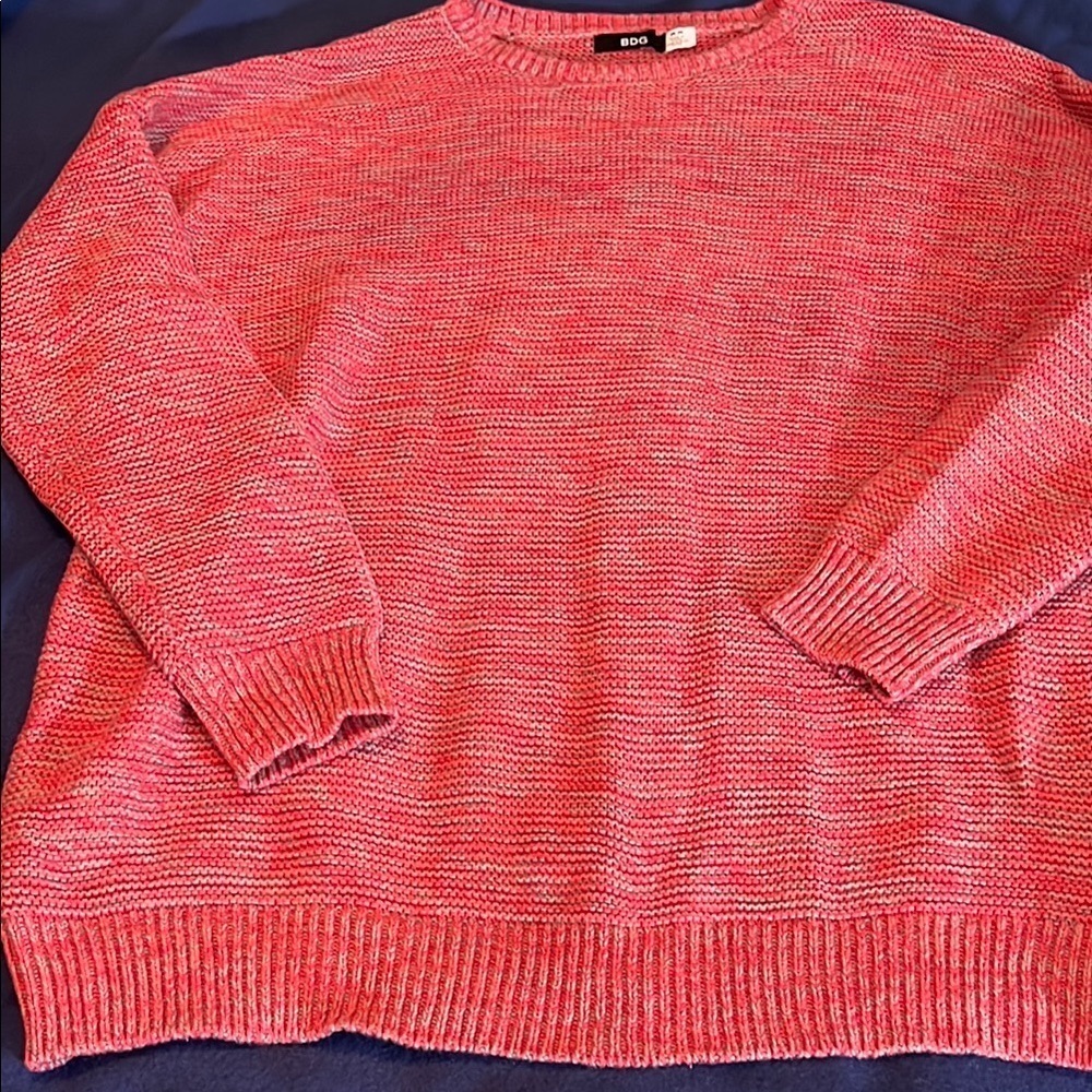 Cotton blend knit sweater